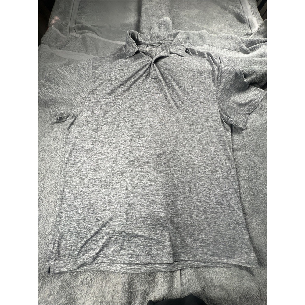 Abercrombie & Fitch Polo Men's Size XXLarge Gray Heathered Soft A&F Air Knit